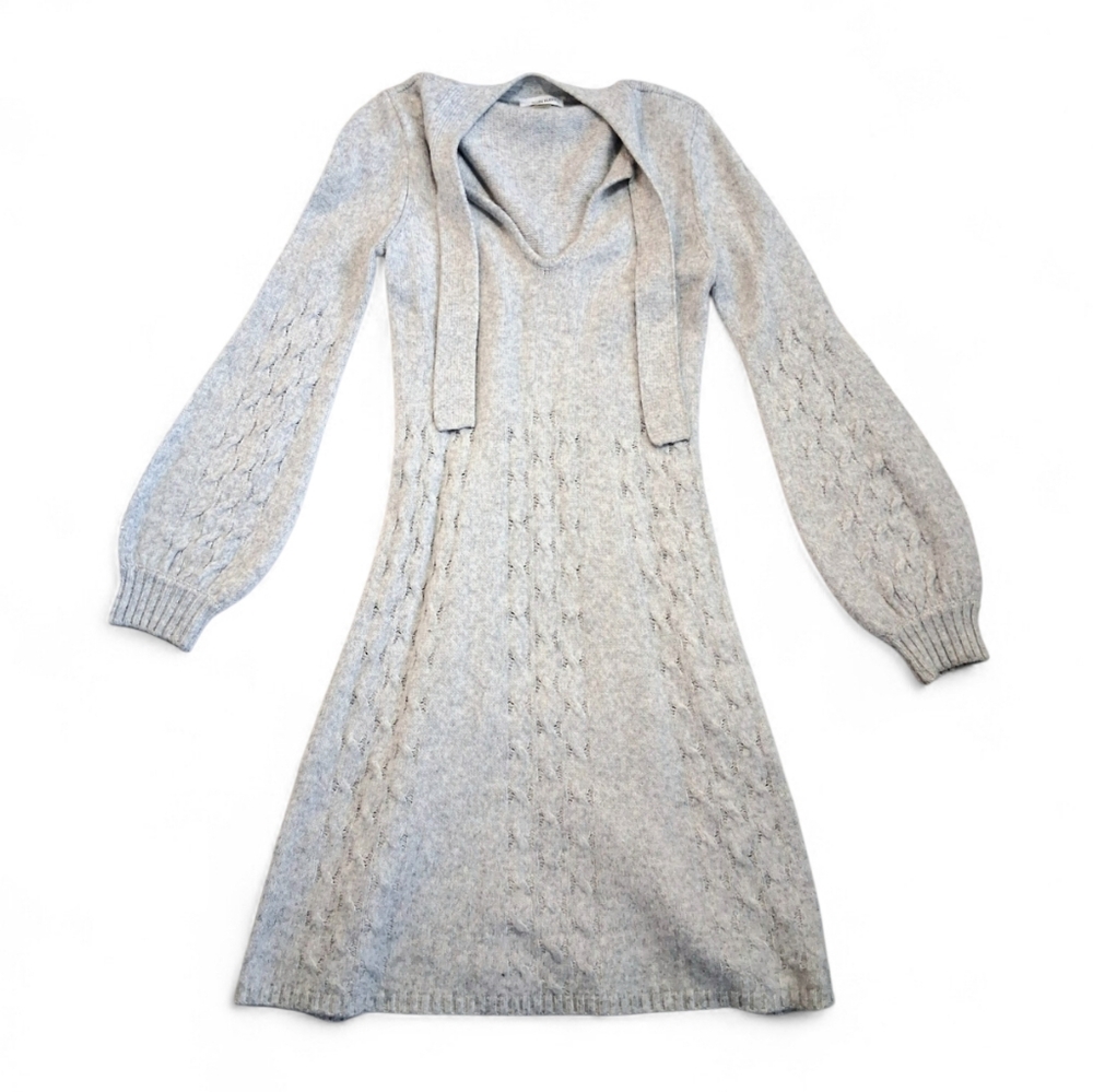Calvin Klein Grey Knit Dress In Women's S